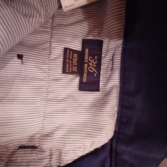 Brooks Brothers Blue Cotton Pants - Picture 2 of 5